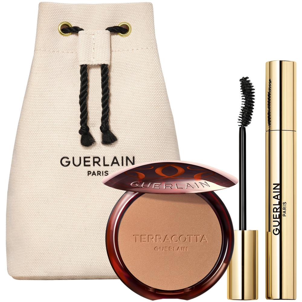 MAKEUP SET TERRACOTA BRONZER POWDER+ MASCARA NOIR (SET DE MAQUILLAJE)